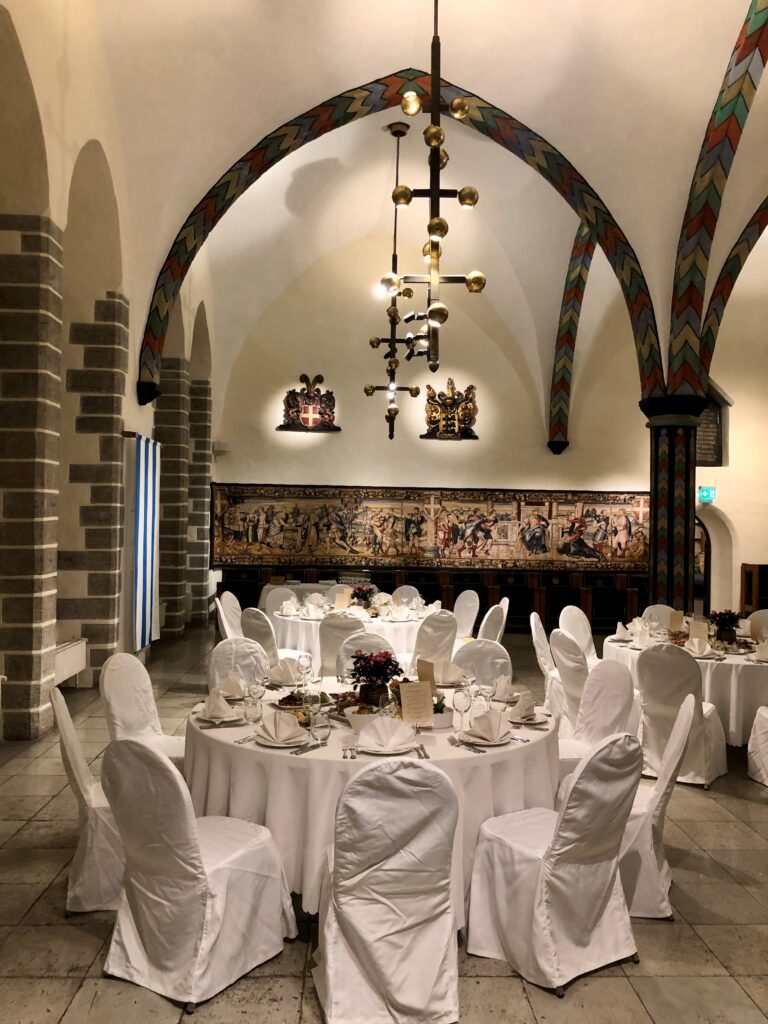 Seadet dinner at Tallinn Town Hall, Citizens' Hall