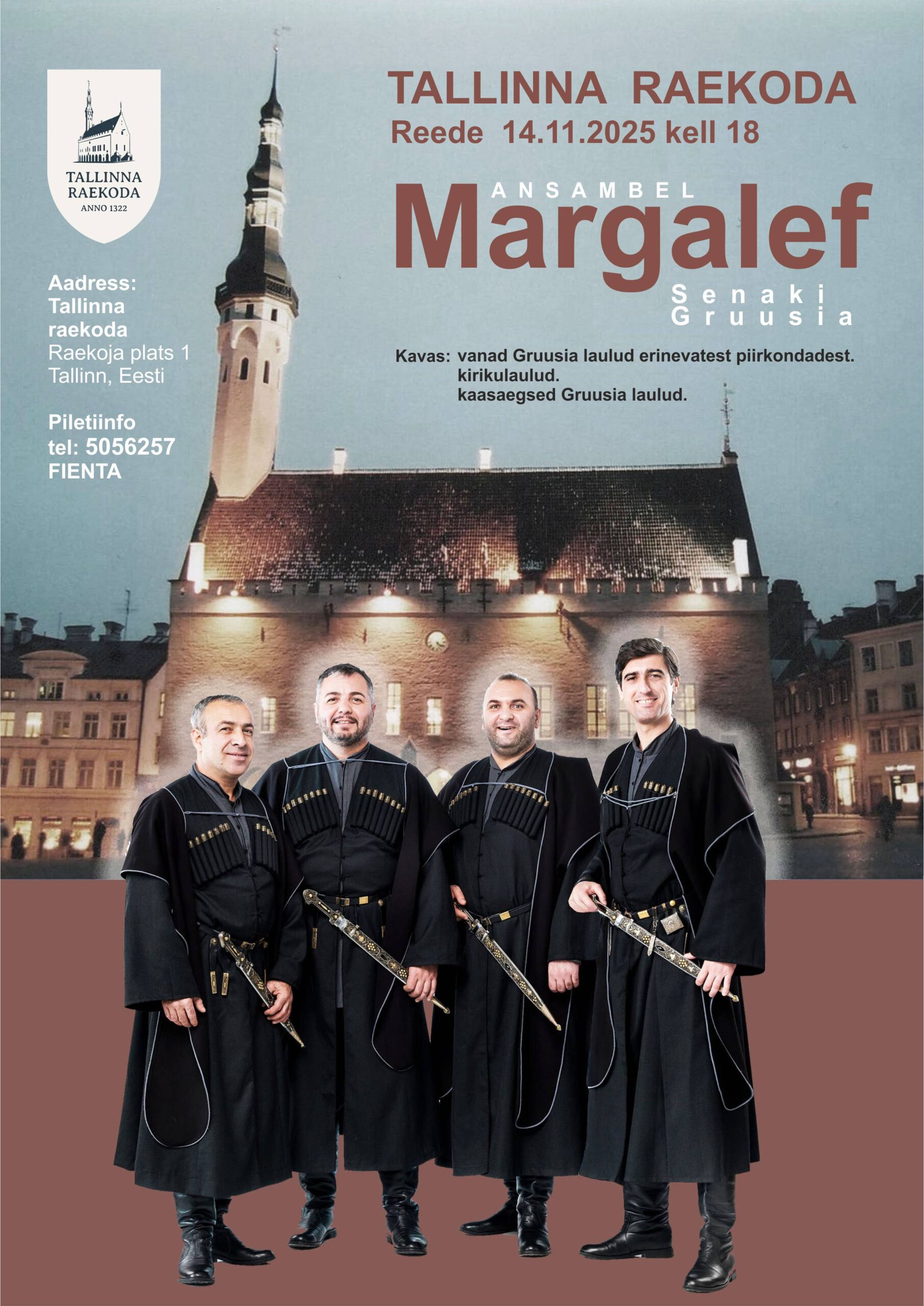 Gruusia ansambel Margalef raekojas