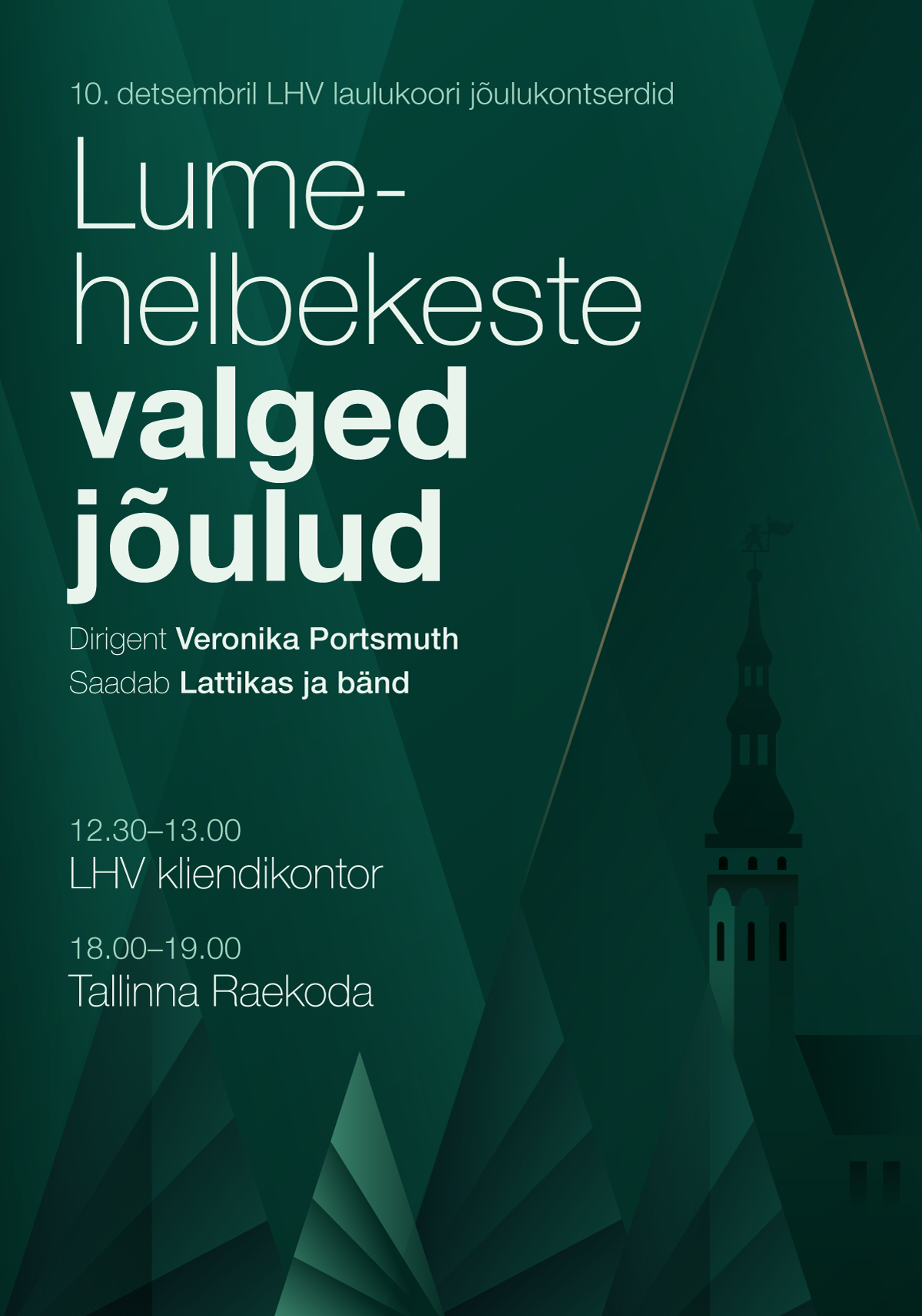 LHV laulukoori jõulukontsert Tallinna raekojas