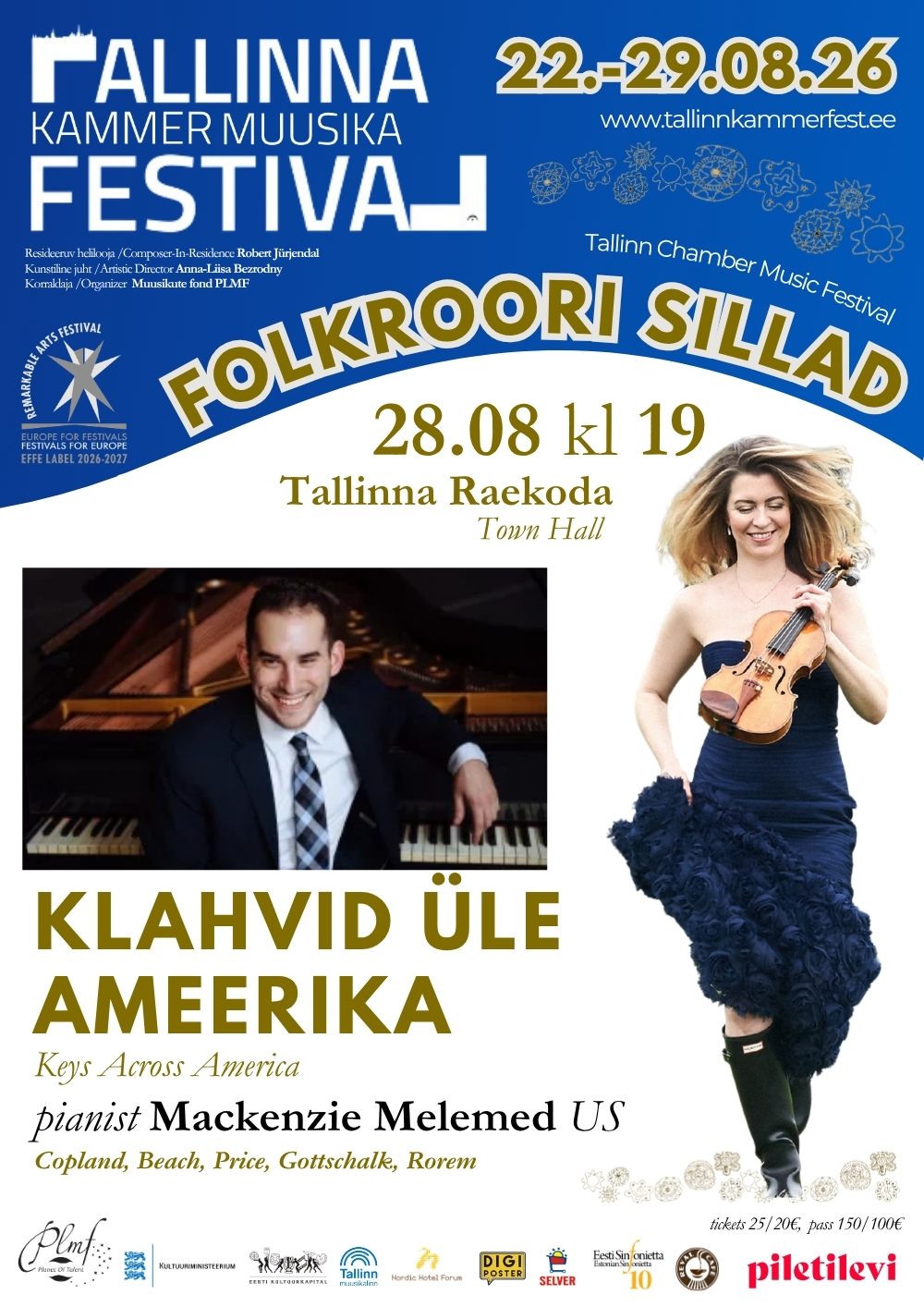 Tallinna kammermuusika festival. Klahvid üle Ameerika